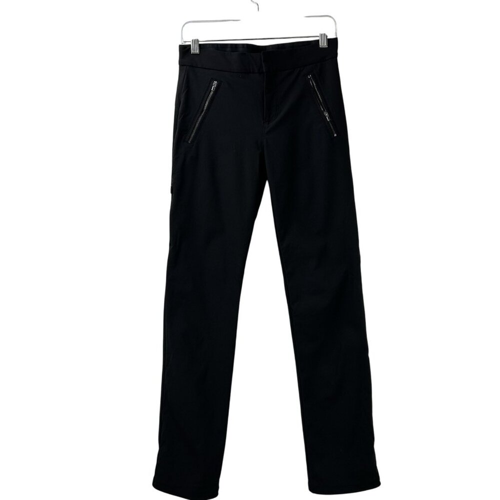 Athleta Wander Stash Skinny Pant Size 0  Black Nylon Hiking Outdoor Ankle Zipper - Picture 13 of 16